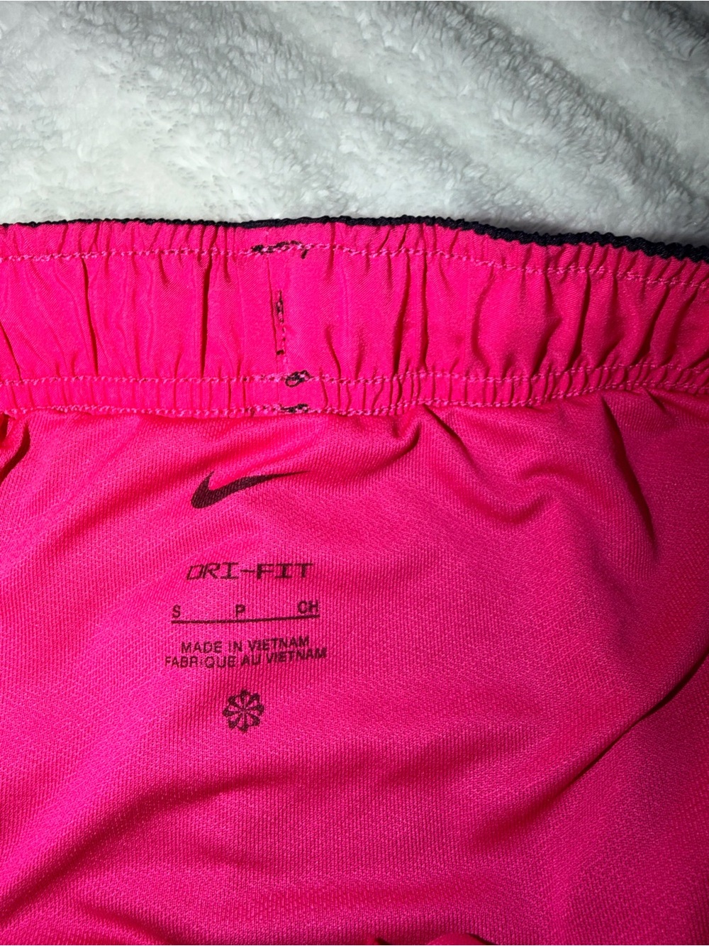 Nike Women’s Black Athletic Shorts with Pink Trim - Picture 6 of 6